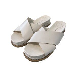 Dolce Vita Gracy Faux Leather Platform Sandals Size 9 Open Toe Criss Cross Strap